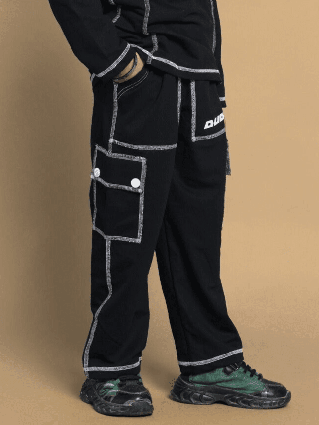 DYNAMIC JOGGER FOR BOYS GIRLS BLACK - KIDS CARGO