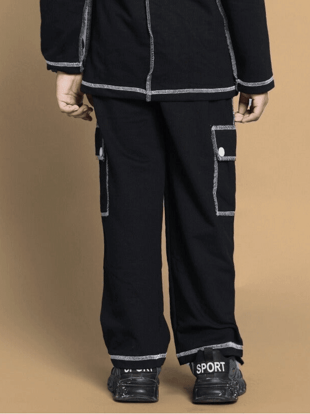 DYNAMIC JOGGER FOR BOYS GIRLS BLACK - KIDS CARGO