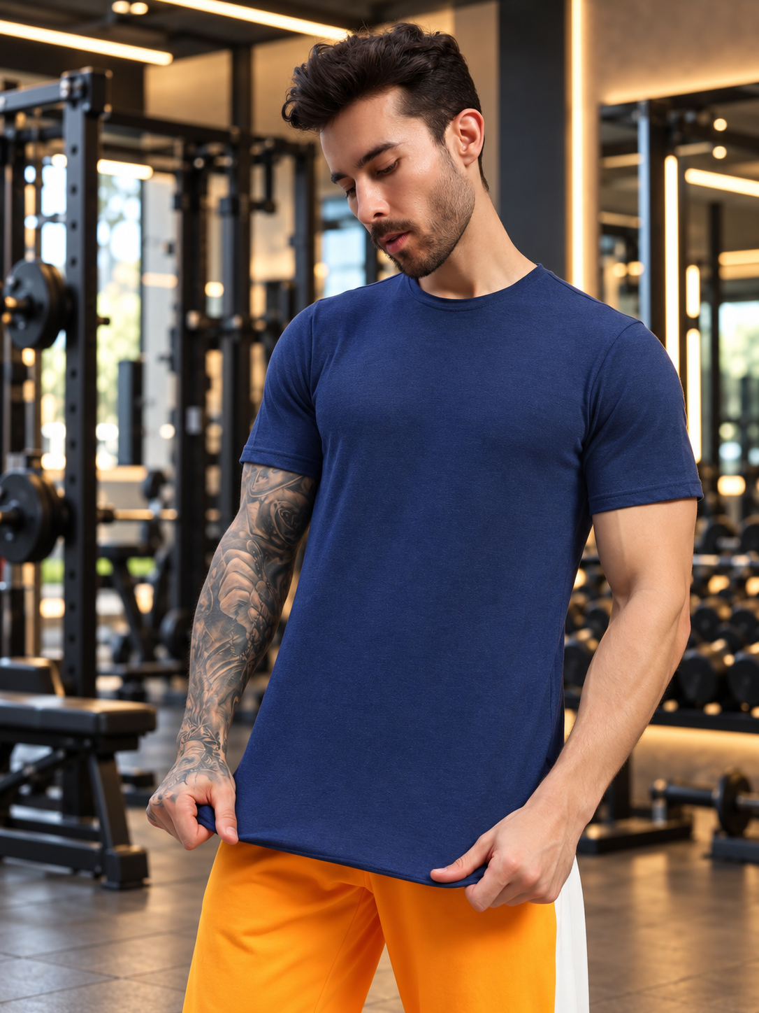 ELEX REGULAR FIT T-SHIRT NAVY BLUE