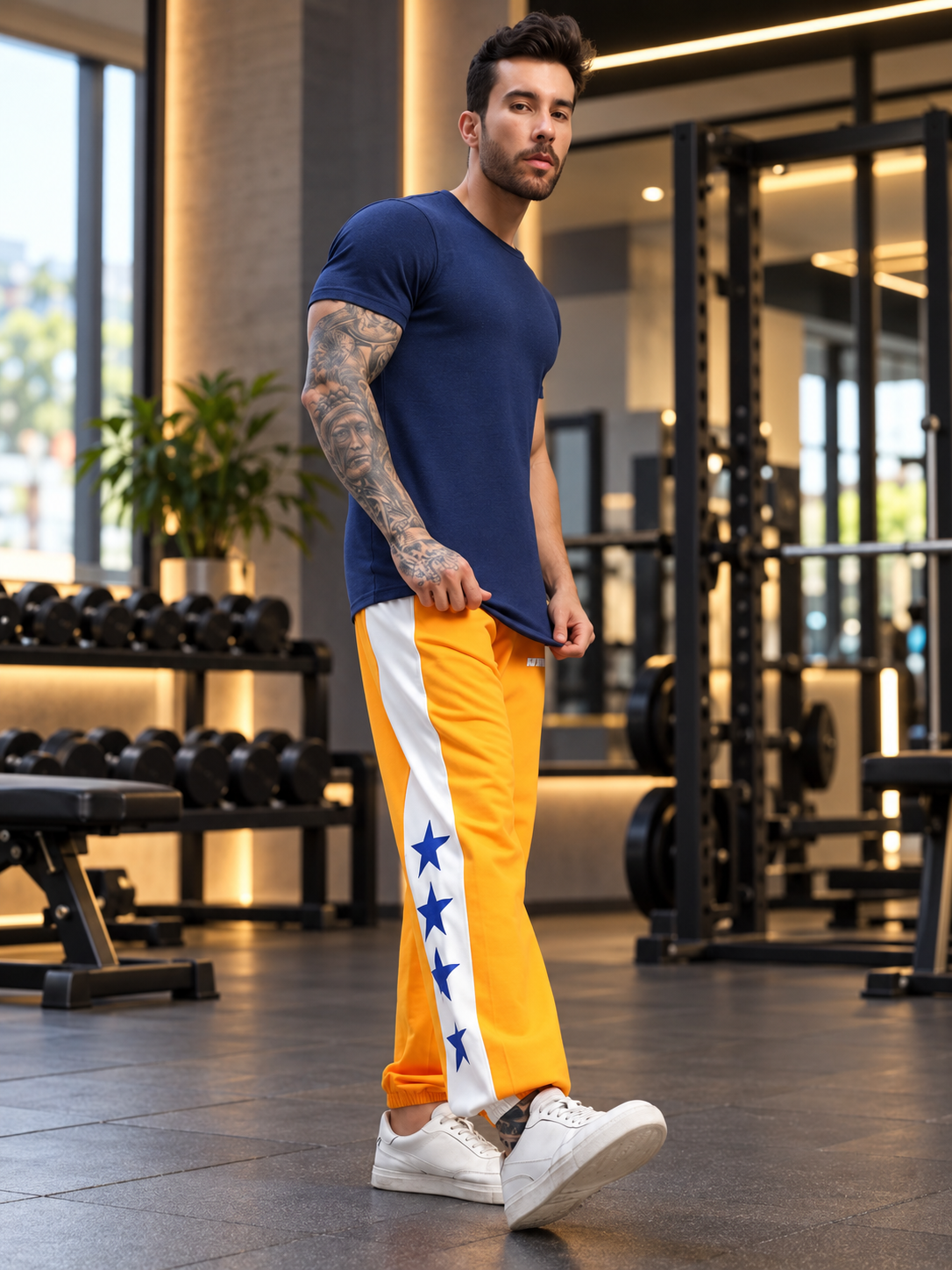 ELEX REGULAR FIT T-SHIRT NAVY BLUE - Wearduds, view 7