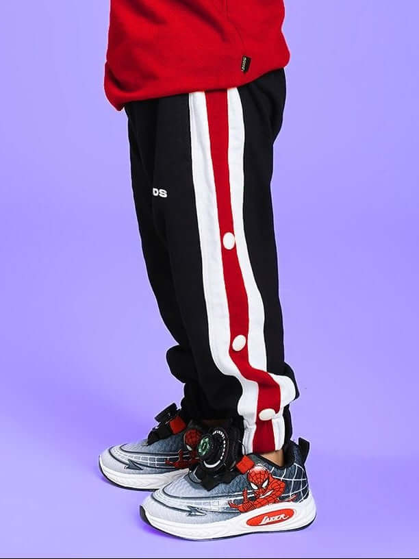 EMIRATI JOGGER FOR BOYS AND GIRLS BLACK BLACK RED - KIDS JOGGER