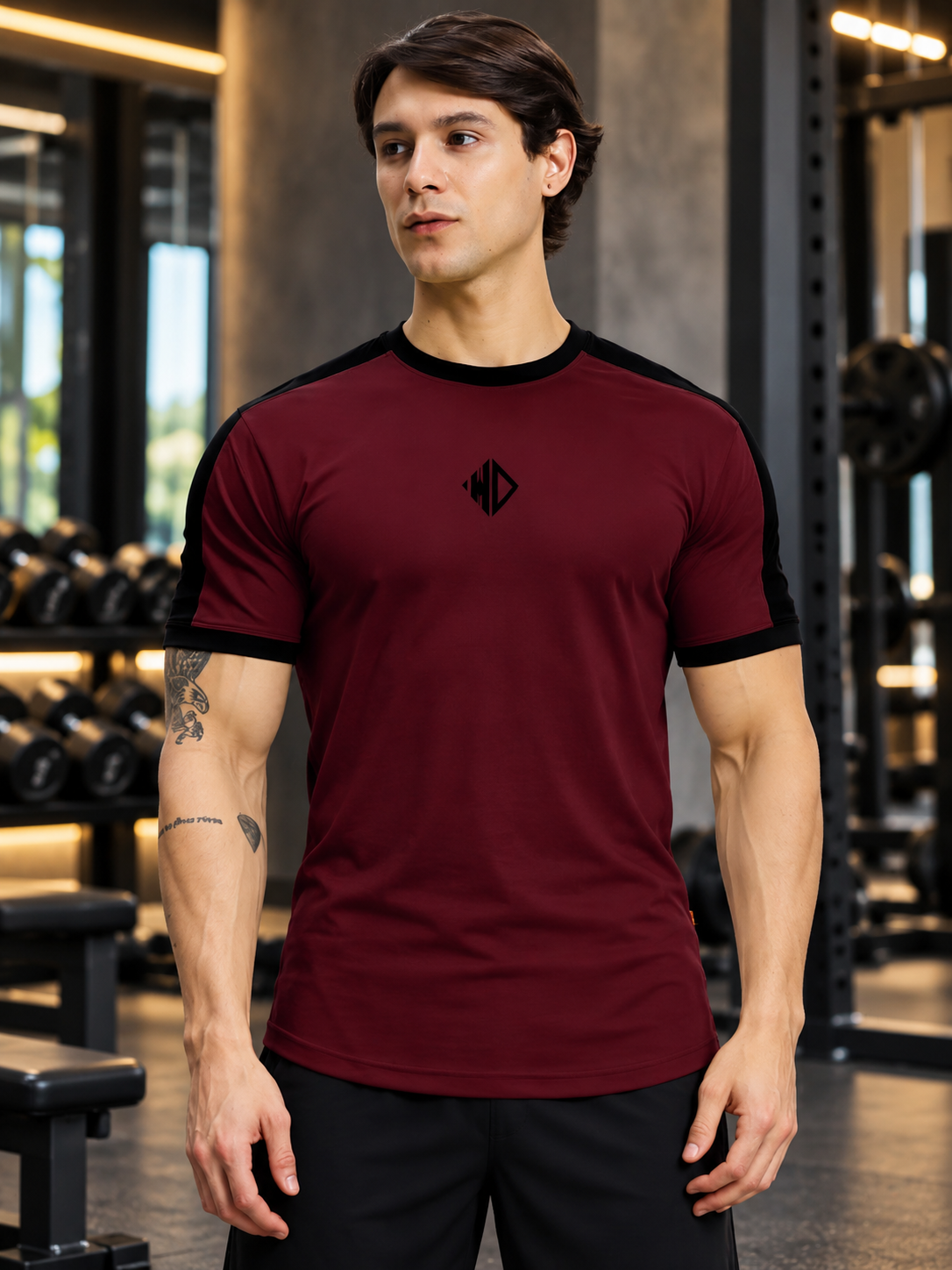SHERPA REGULAR FIT T-SHIRT MAROON