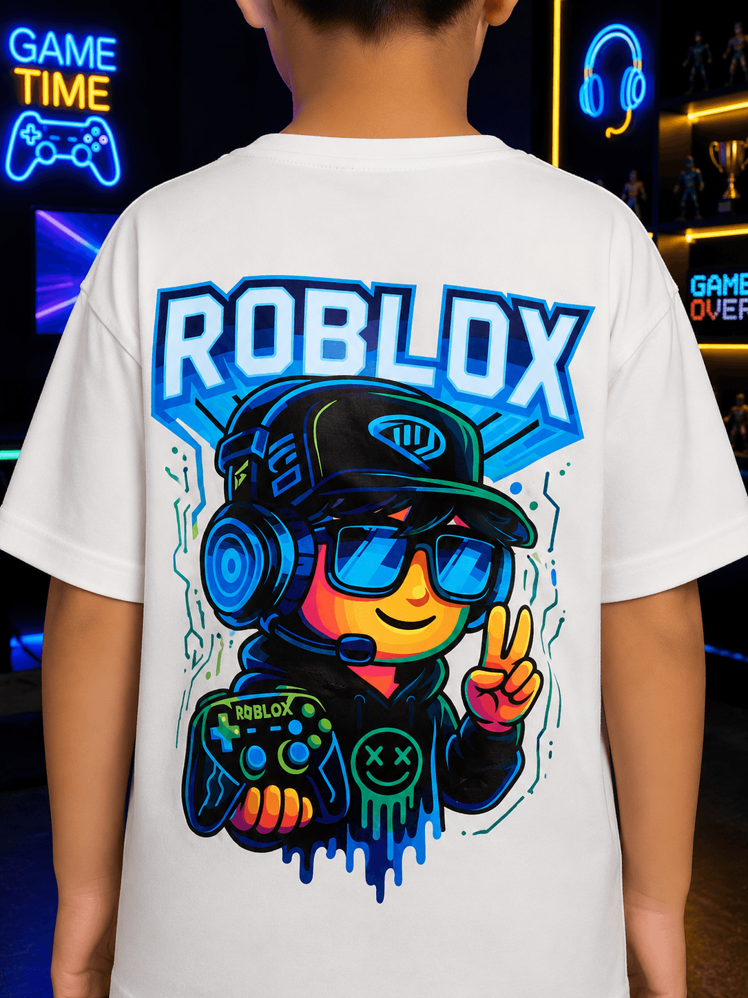FUSION CO-ORD FOR BOYS GIRLS WHITE BLUE