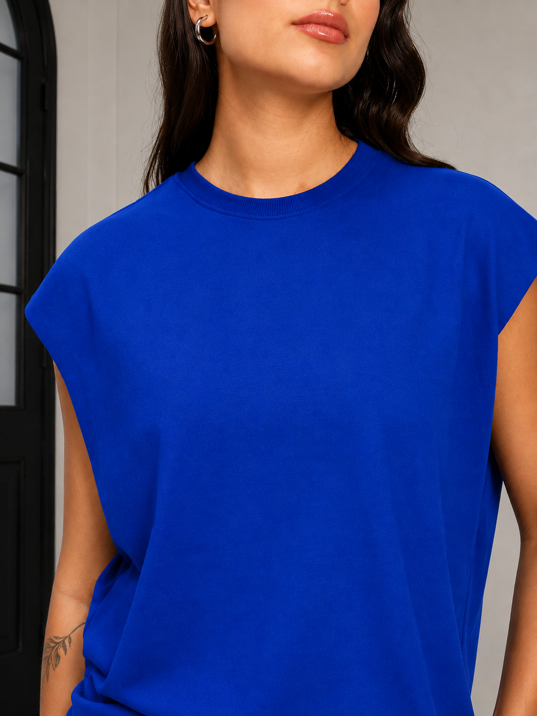 WOMEN DRIVE MONOCHROME CO-ORD SET BLUE