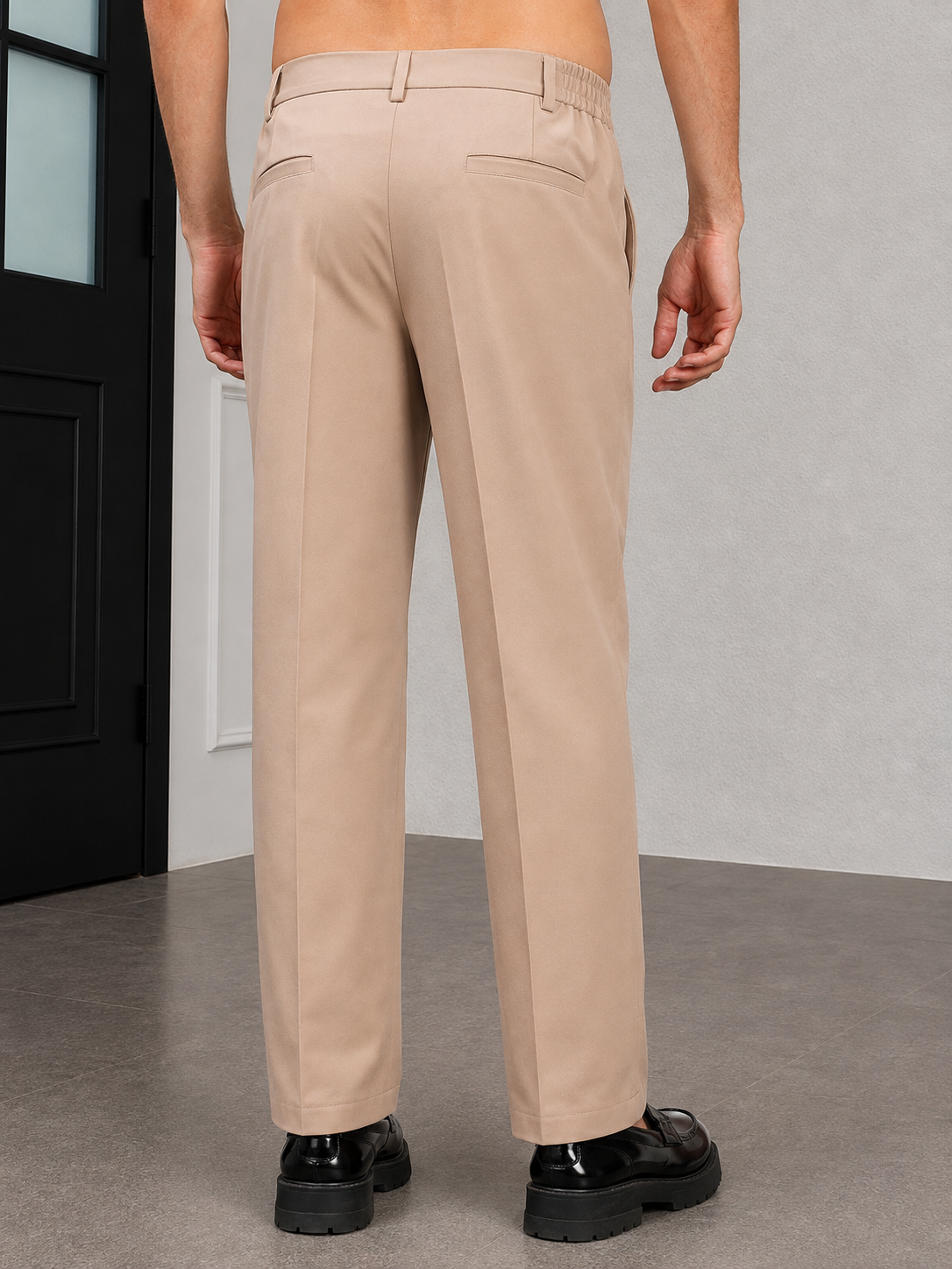 HIGH-FLEX TAILORED PANTS BEIGE