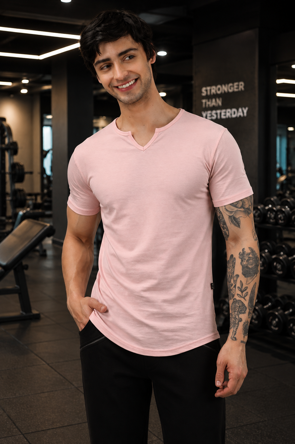 VIKING REGULAR FIT T-SHIRT BABY PINK