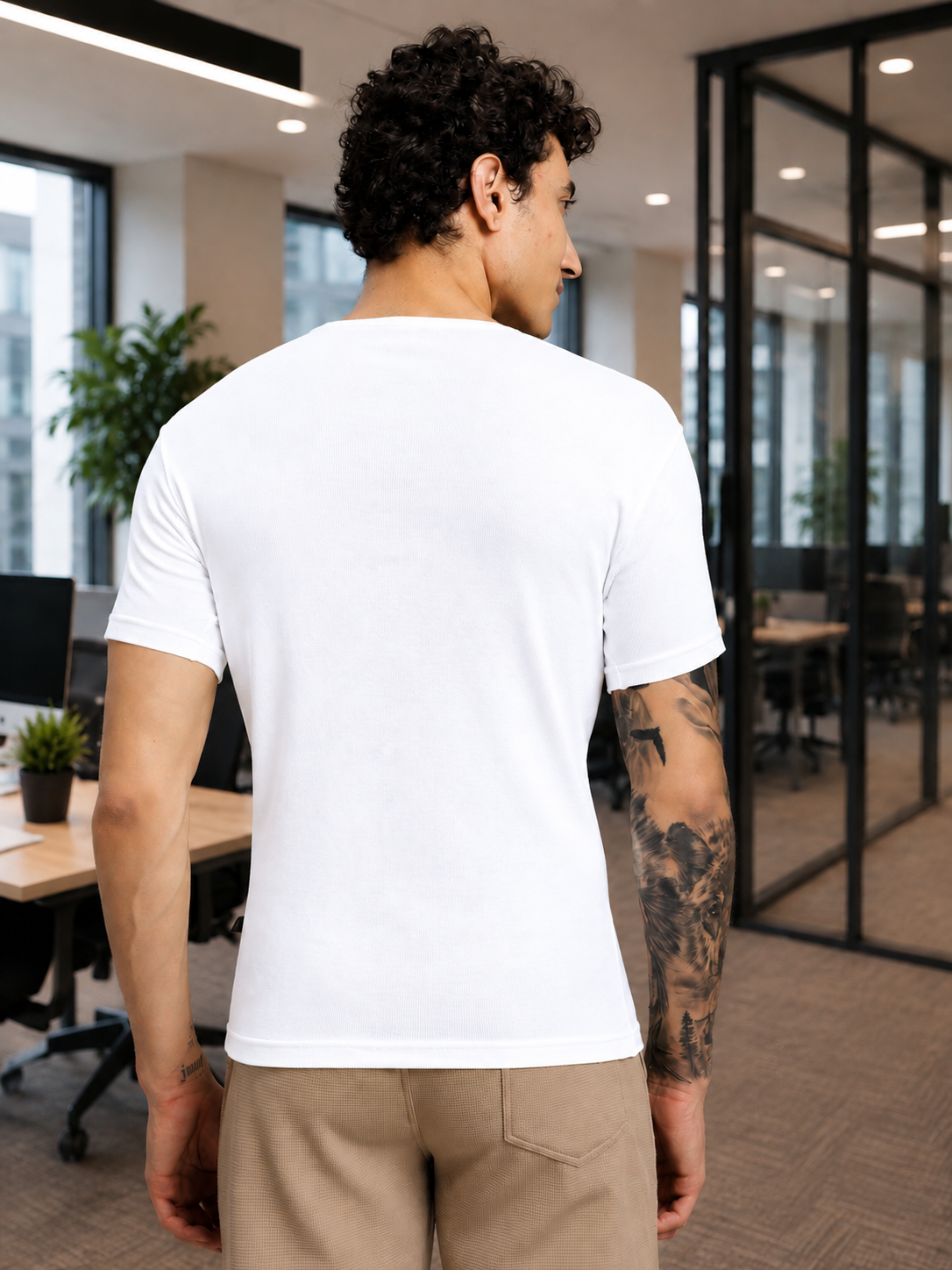 SPEARMINT VECTOR T-SHIRT WHITE