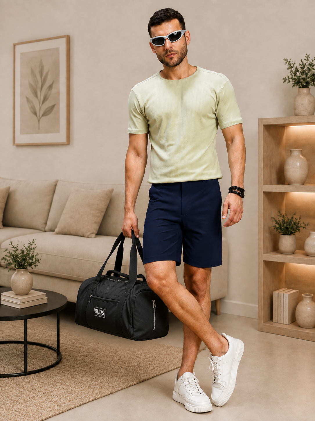 PRIME FIT PERFORMANCE REGULAR SHORTS NAVY BLUE