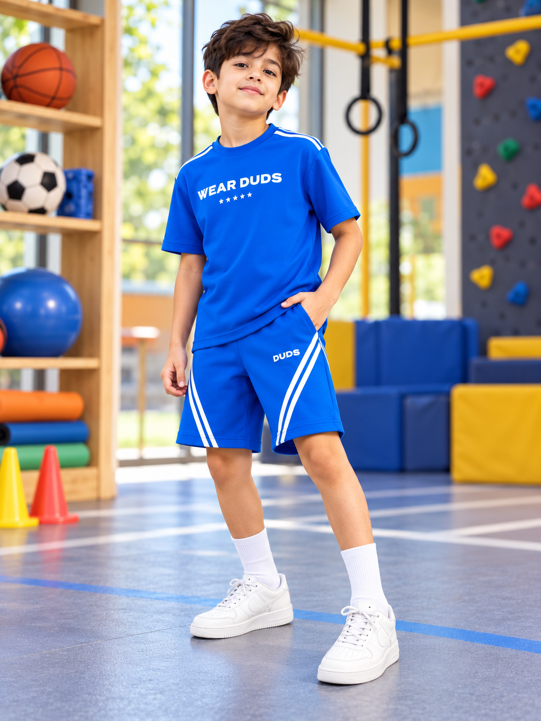 STAR JUMPER OVER-SIZED CO-ORD FOR BOYS GIRLS BLUE