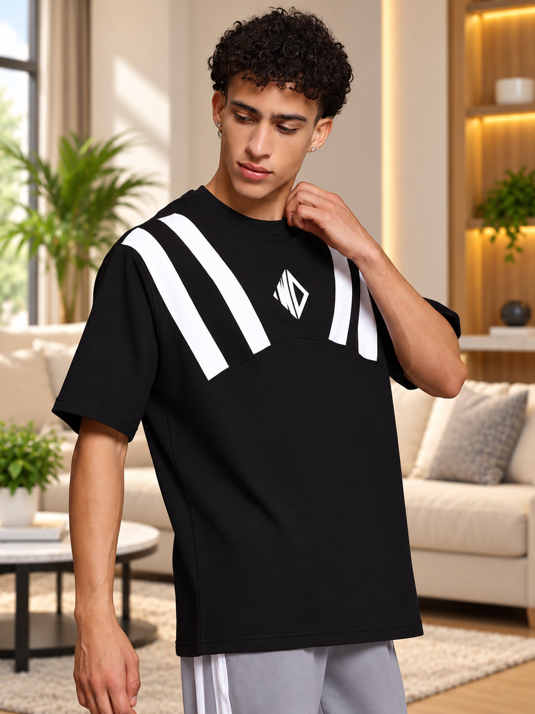 ALLONZO OVER-SIZED T-SHIRT BLACK