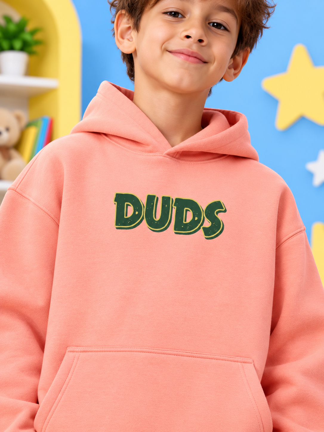 JUDY NICK ZOOTOPIA FLEECE HOODIE PEACH