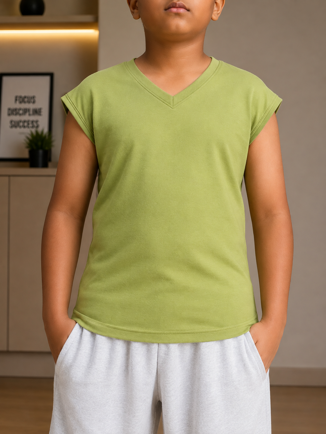 LEVELUP GAMER T-SHIRT FOR BOYS GIRLS GREEN