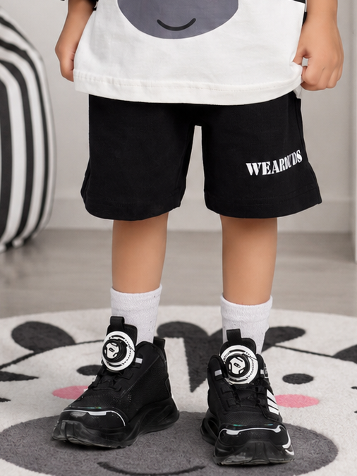 ZIPPY ZEBRA COOL SHORTS FOR BOYS GIRLS BLACK