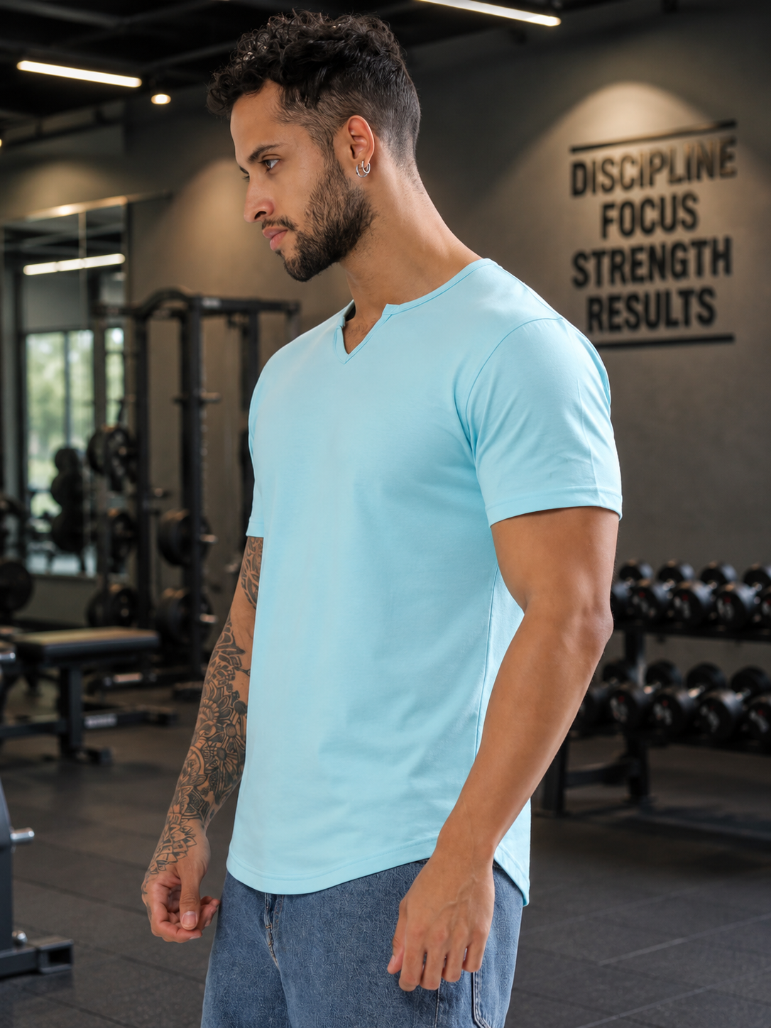 VIKING REGULAR FIT T-SHIRT SKY BLUE