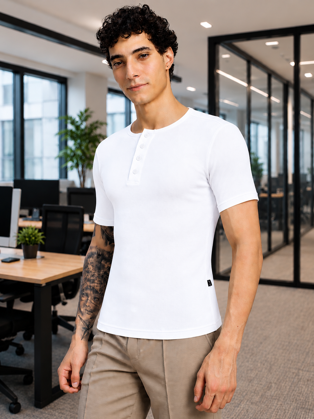 SPEARMINT VECTOR T-SHIRT WHITE