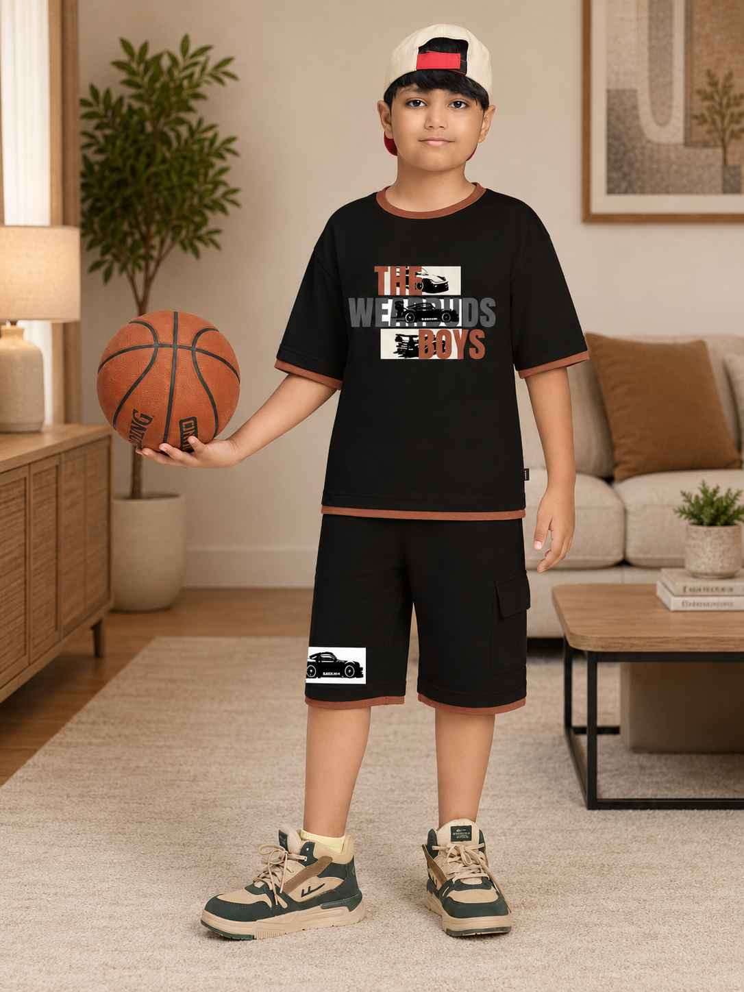 SPEED CLUB SET SHORTS FOR BOYS GIRLS BLACK