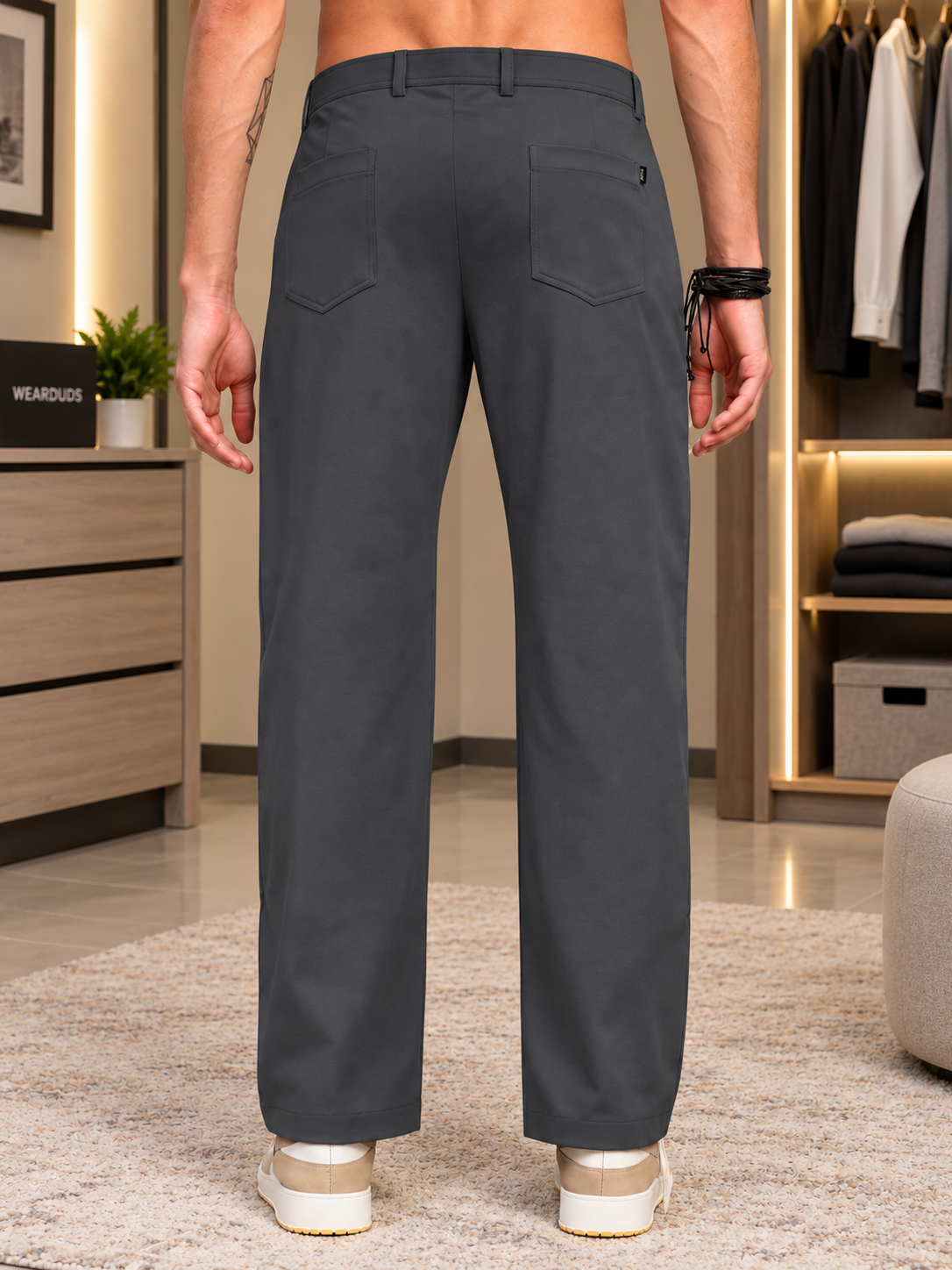 MODERN STREAMLINED PANTS DARK GREY