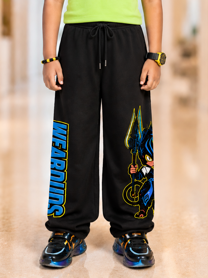 ELECTRIC WARRIOR JOGGER FOR BOYS GIRLS BLACK