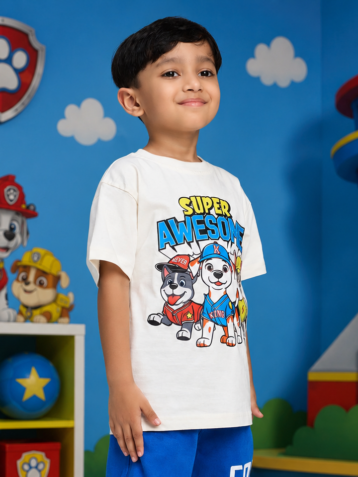 SUPER SQUAD T-SHIRT FOR BOYS GIRLS WHITE