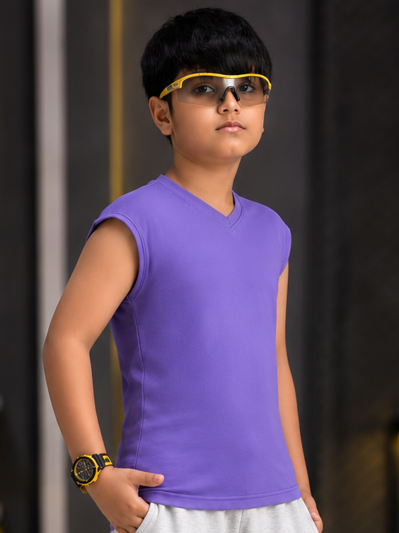 LEVELUP GAMER T-SHIRT FOR BOYS GIRLS PURPLE