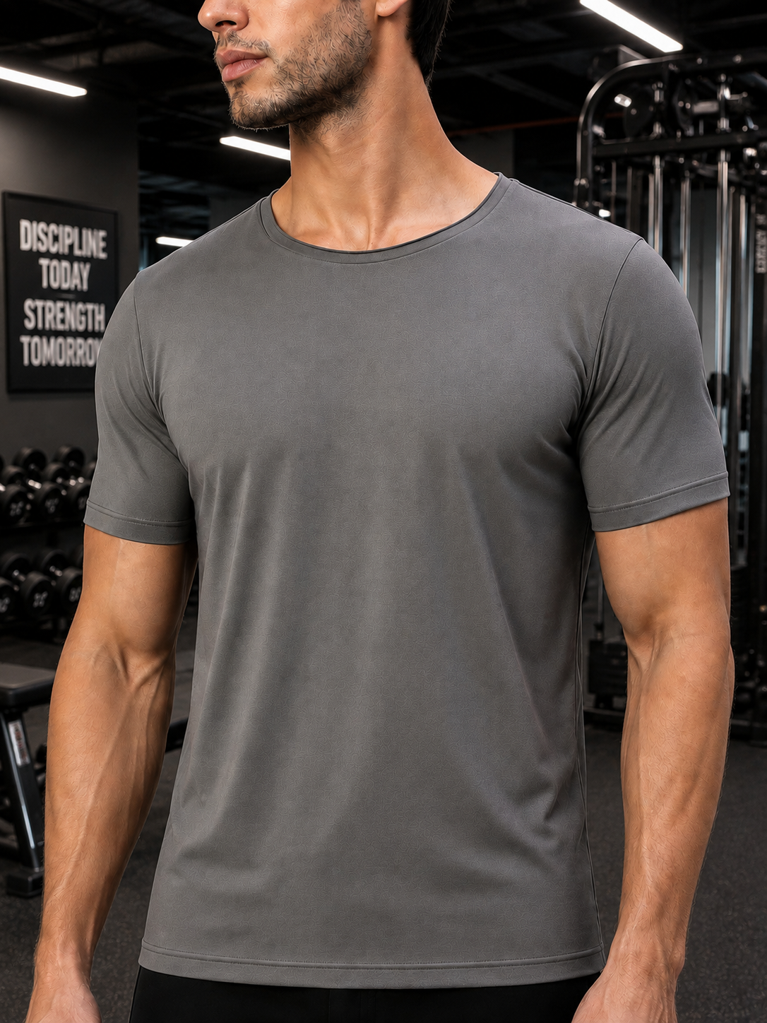BEDROCK FIT REGULAR FIT T-SHIRT GREY