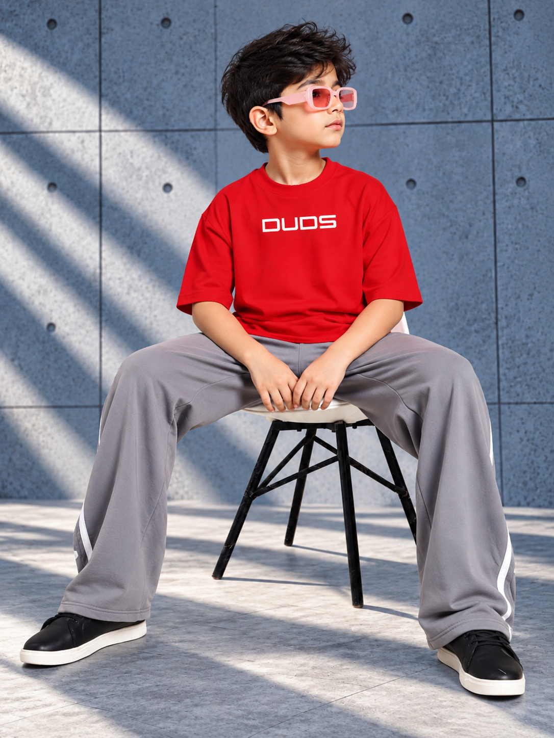PORSCHE PRINTED OVER T-SHIRT FOR BOYS GIRLS RED