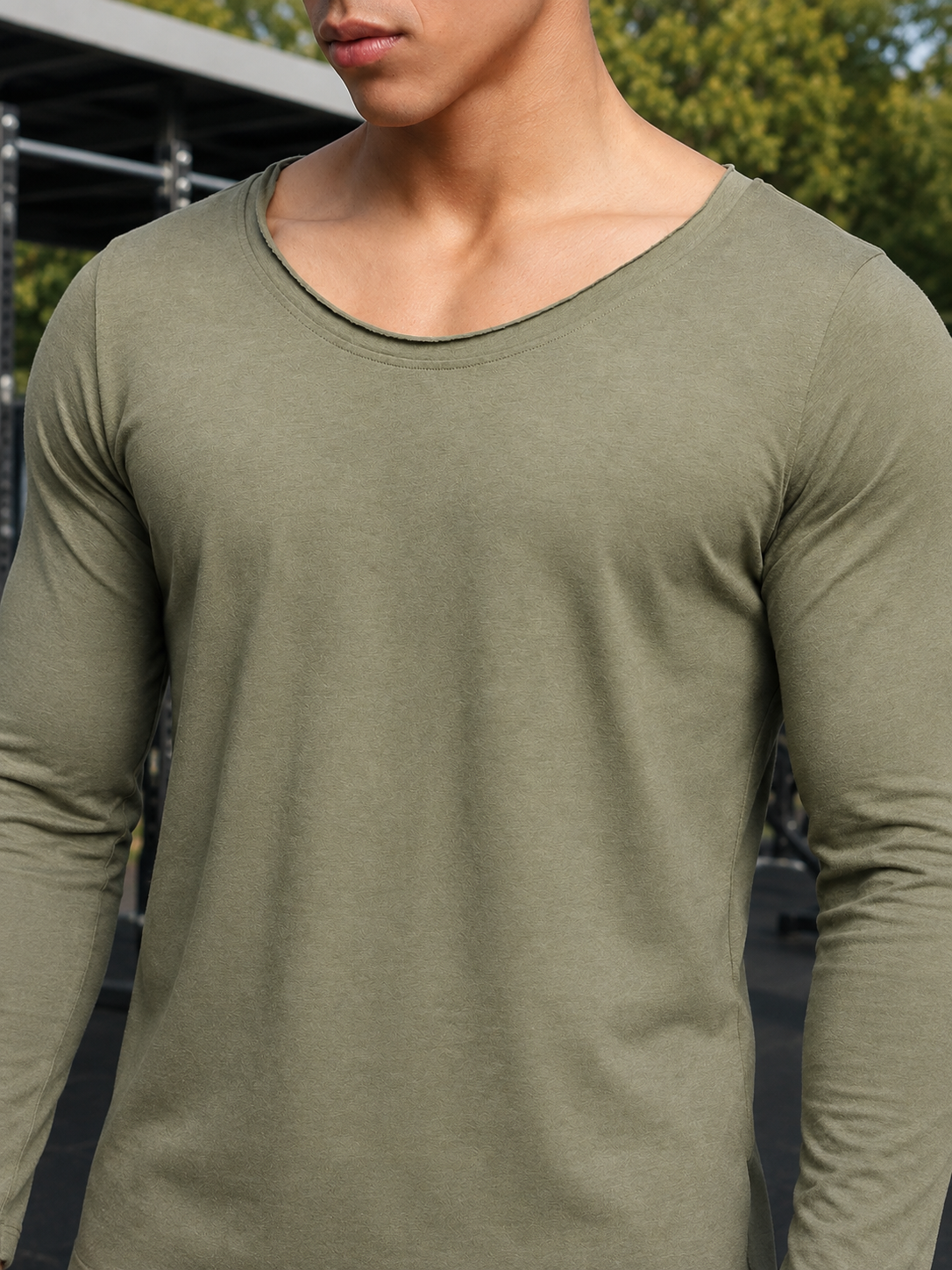 JOEL SLIM FIT SWEATSHIRT SAGE GREEN