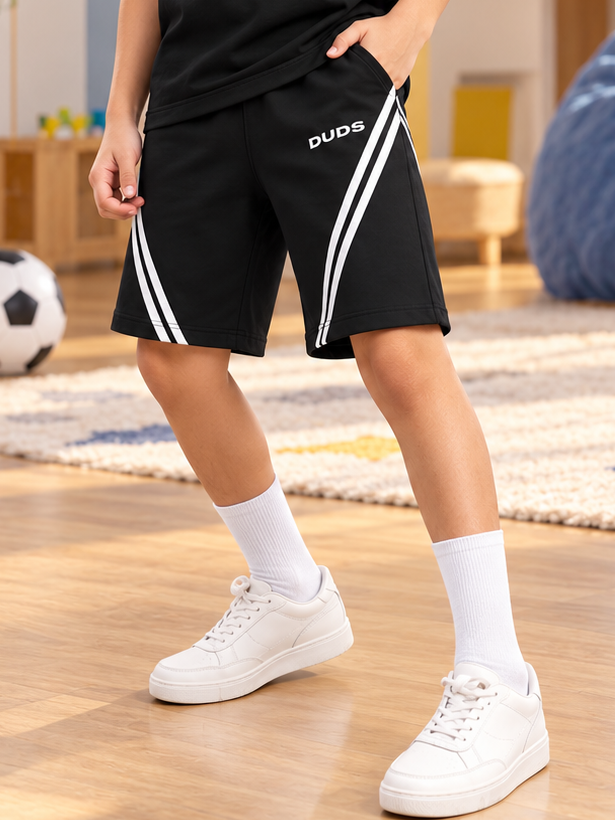 STAR JUMPER SHORTS FOR BOYS GIRLS BLACK