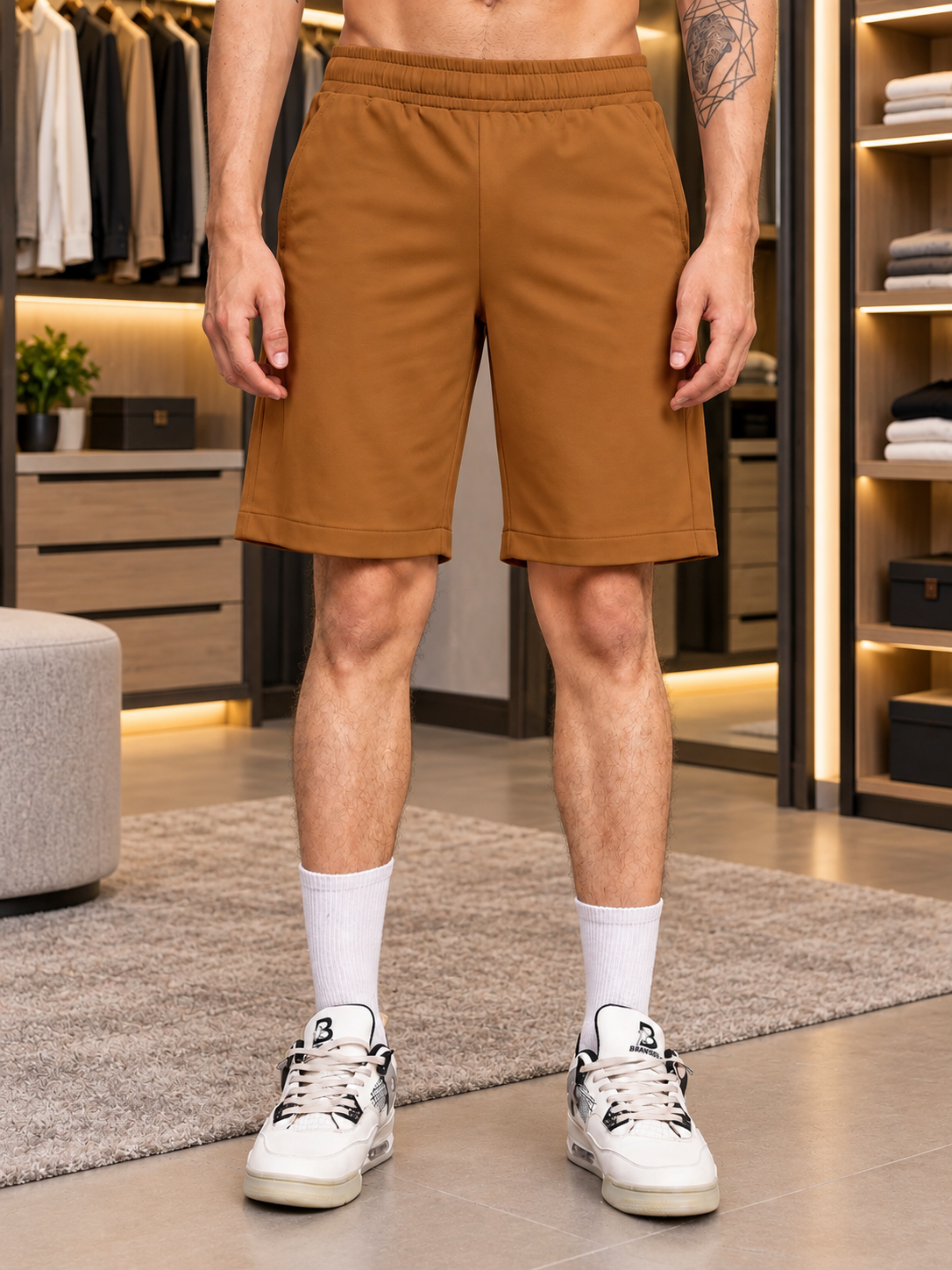 WORKOUT RUNNING REGULAR SHORTS BROWN