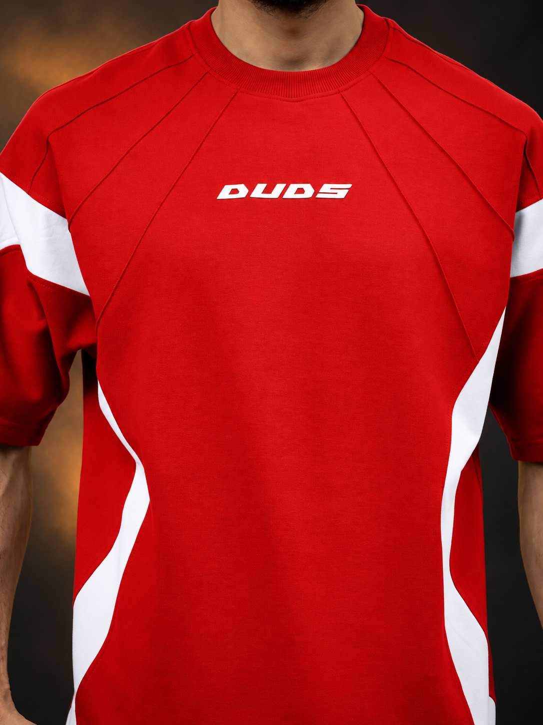 WILD FORCE OVER-SIZED T-SHIRT RED WHITE