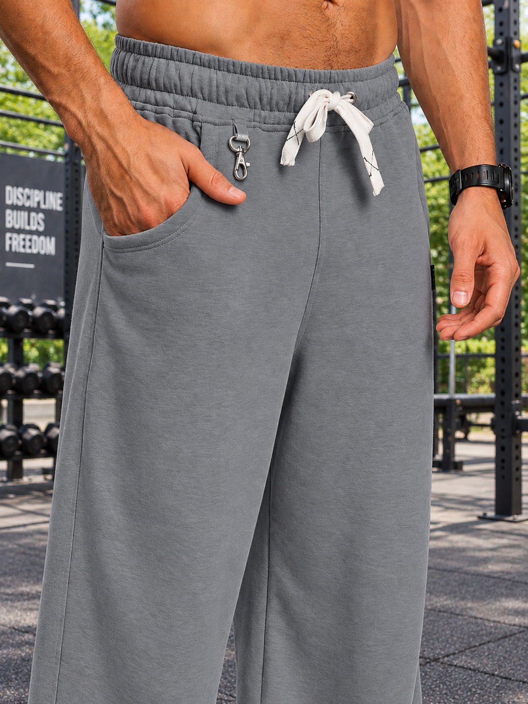 CARABINER UTILITY BAGGY JOGGERS GREY