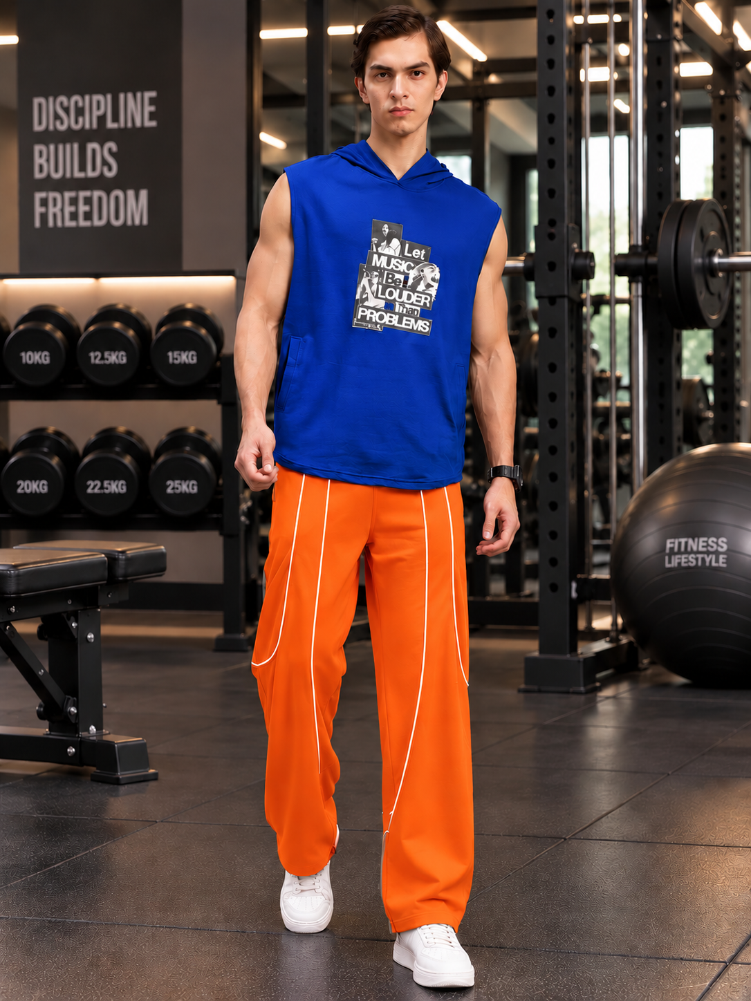 DRAWSTRING FIT JOGGERS ORANGE