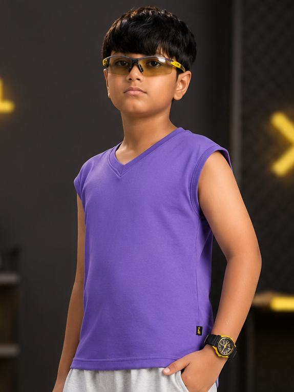 LEVELUP GAMER T-SHIRT FOR BOYS GIRLS PURPLE