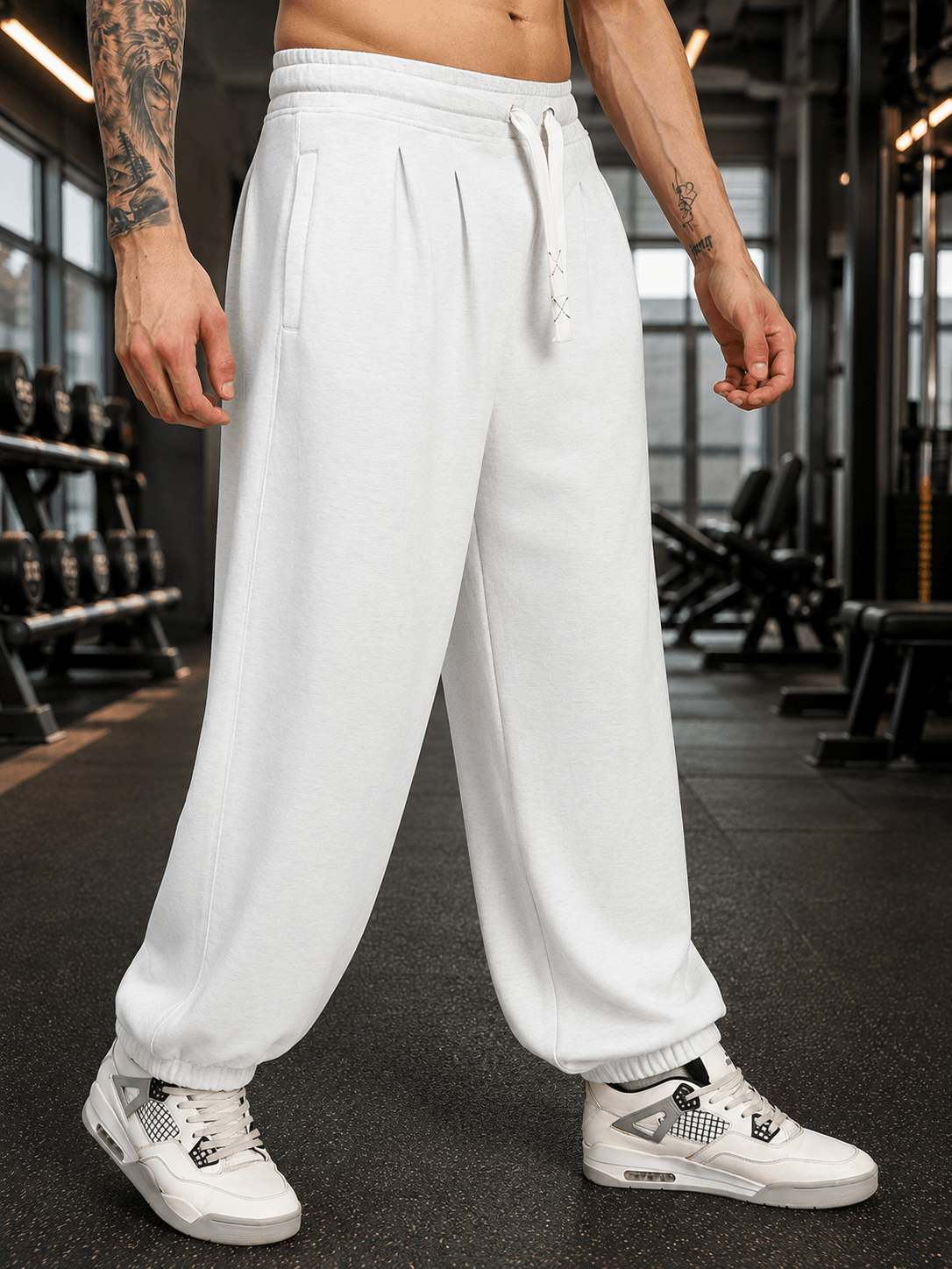 COOLFIT BAGGY LOOSE FIT JOGGER WHITE showcasing a stylish and comfortable baggy silhouette for kids.