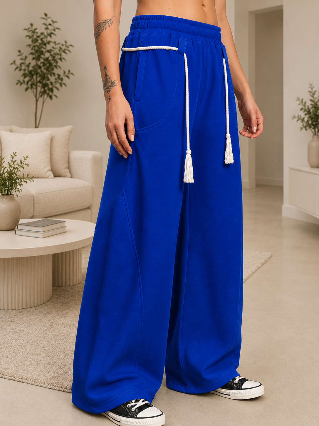 WOMEN BAGGY DRIFT LIGHT JOGGER BLUE