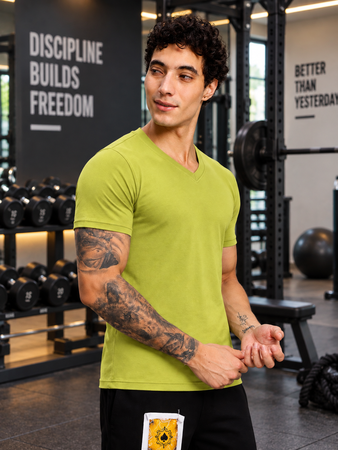 CORE SHORT REGULAR FIT T-SHIRT OLIVE GREEN