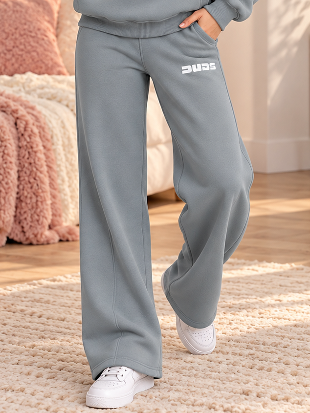 WOMEN SHOOTER COTTON FLEECE PANT GREY