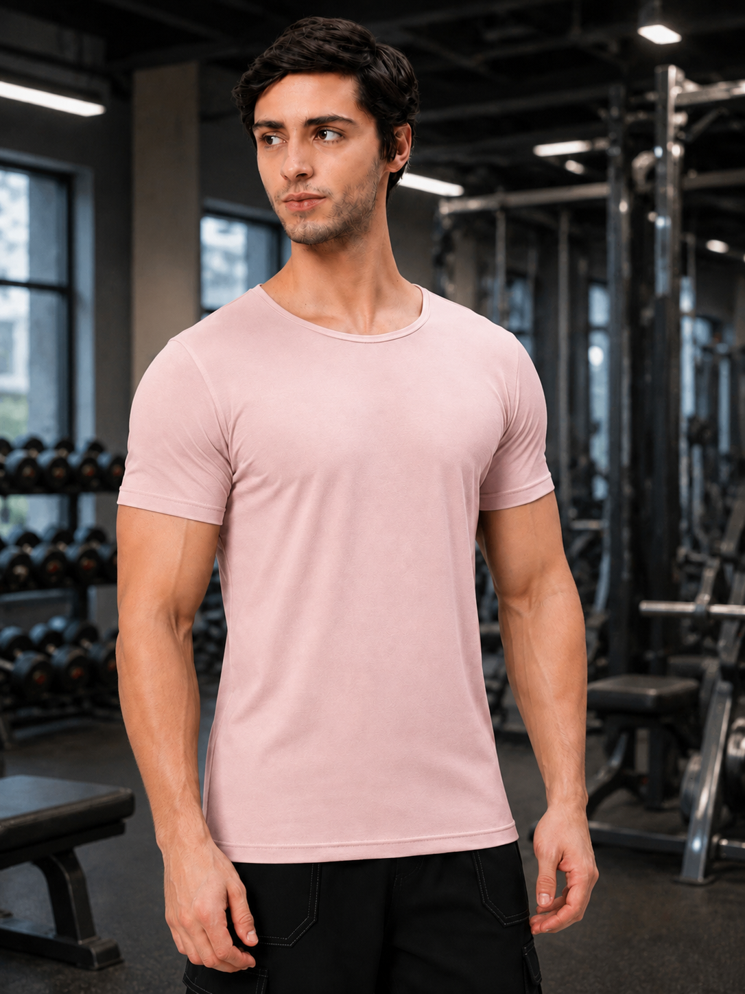 BEDROCK FIT REGULAR FIT T-SHIRT BABY PINK