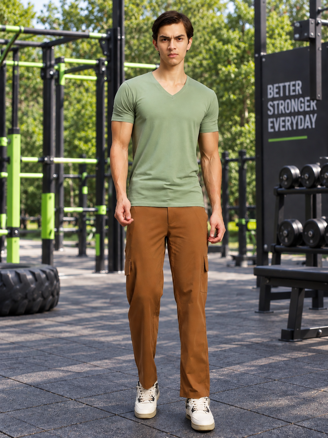 CORE SHORT REGULAR FIT T-SHIRT SAGE GREEN