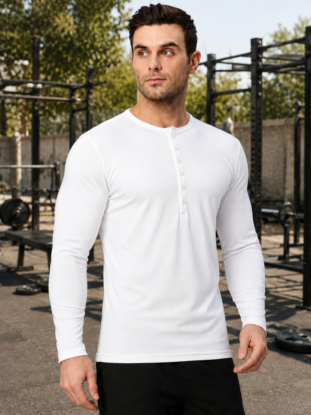 HENNY SLIM FIT SWEATSHIRT WHITE