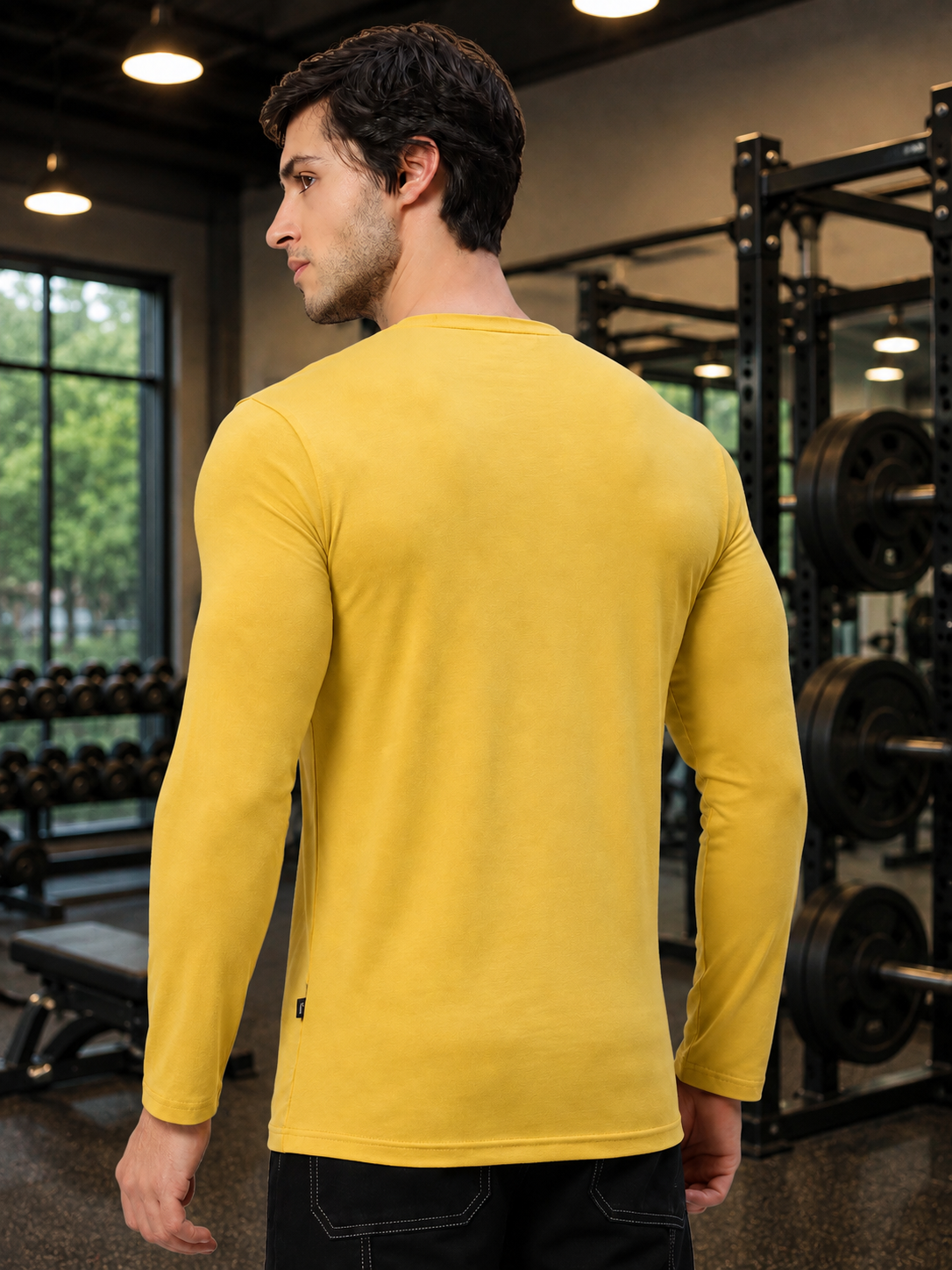 OMNI SLIM FIT SWEATSHIRT YELLOW