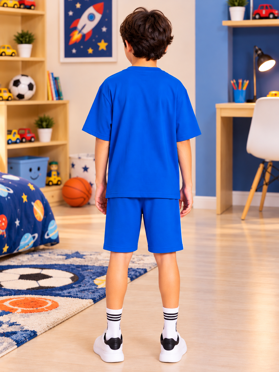 OUTLOOK HALF CO-ORD FOR BOYS GIRLS BLUE