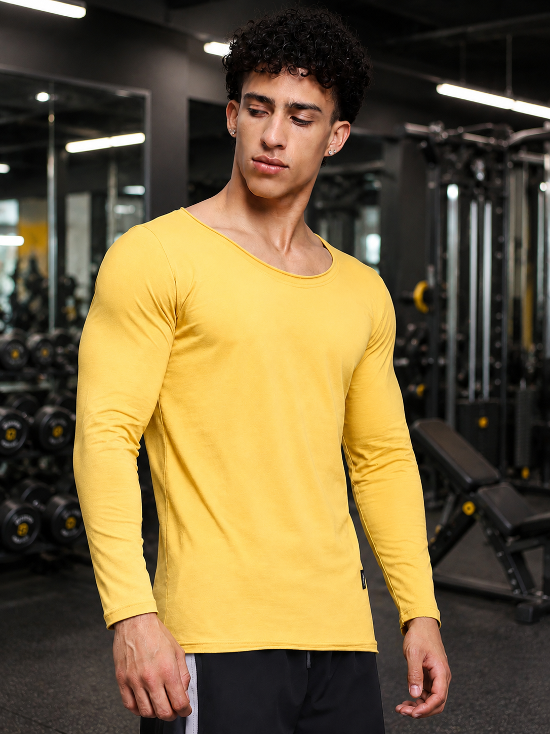 JOEL SLIM FIT SWEATSHIRT YELLOW