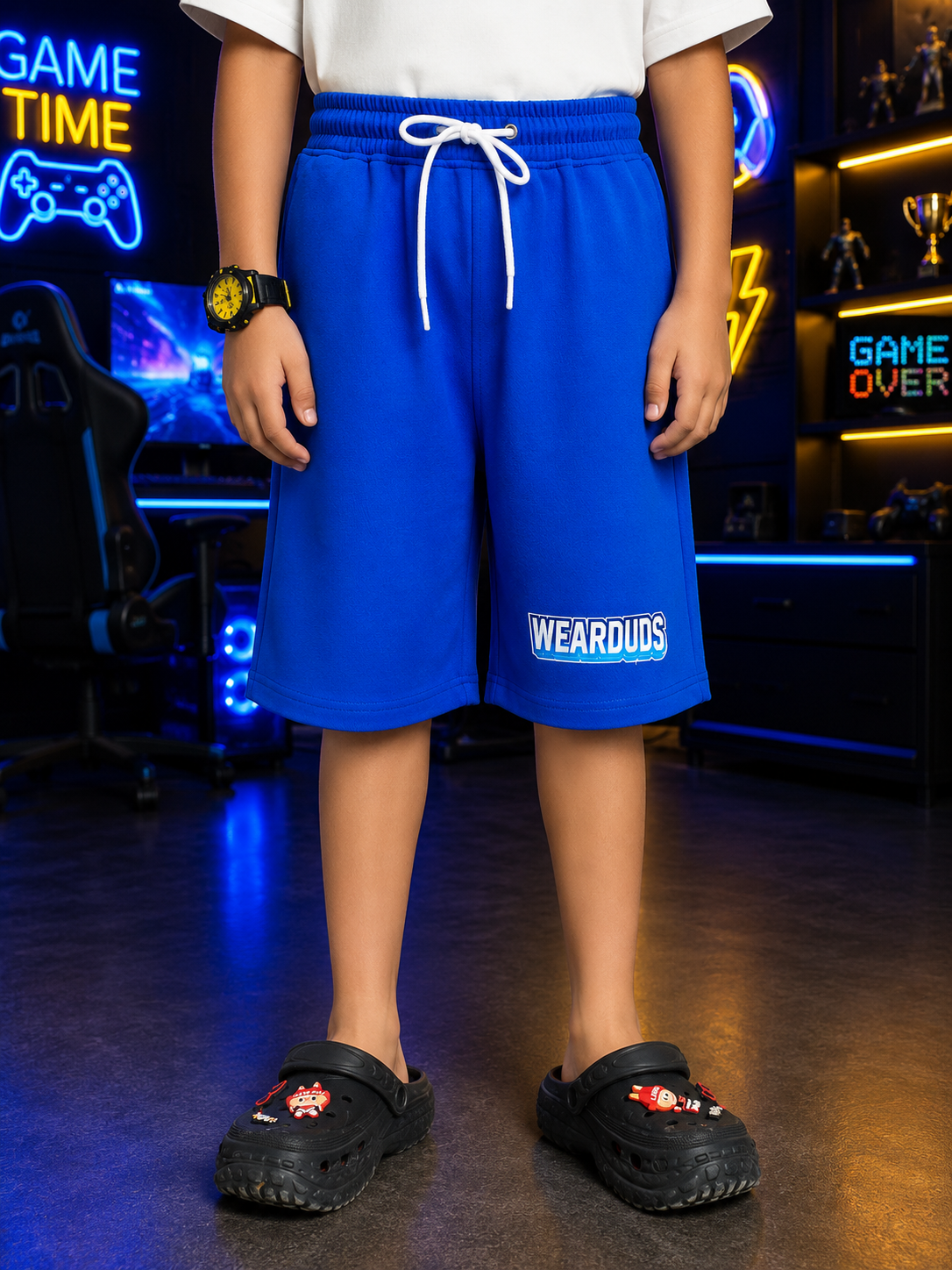 FUSION SHORTS FOR BOYS GIRLS BLUE