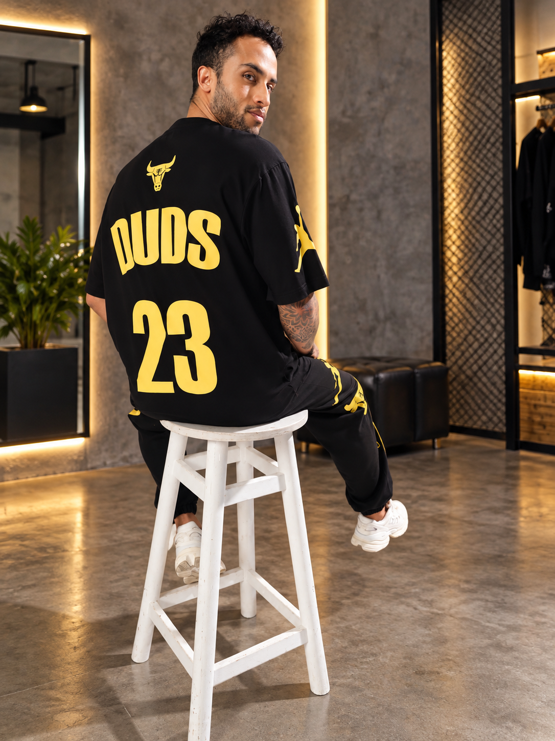 TAURUS OVER-SIZED T-SHIRT BLACK