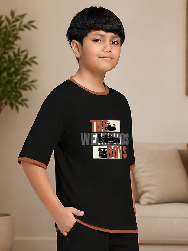 SPEED CLUB SET T-SHIRT FOR BOYS GIRLS BLACK