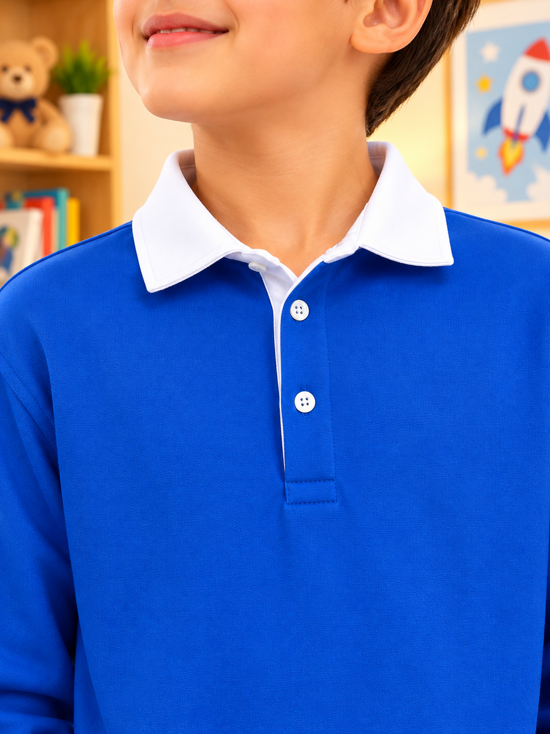 SAGOL POLO OVERSIZED SWEATSHIRT KIDS ROYAL BLUE