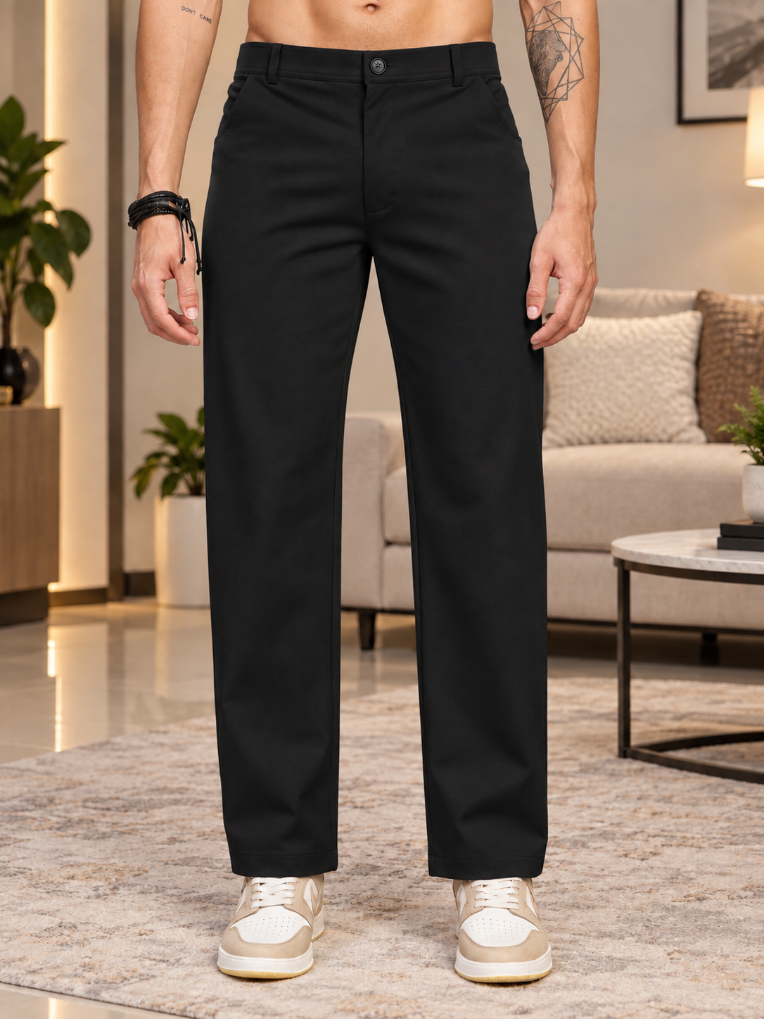 MODERN STREAMLINED PANTS BLACK