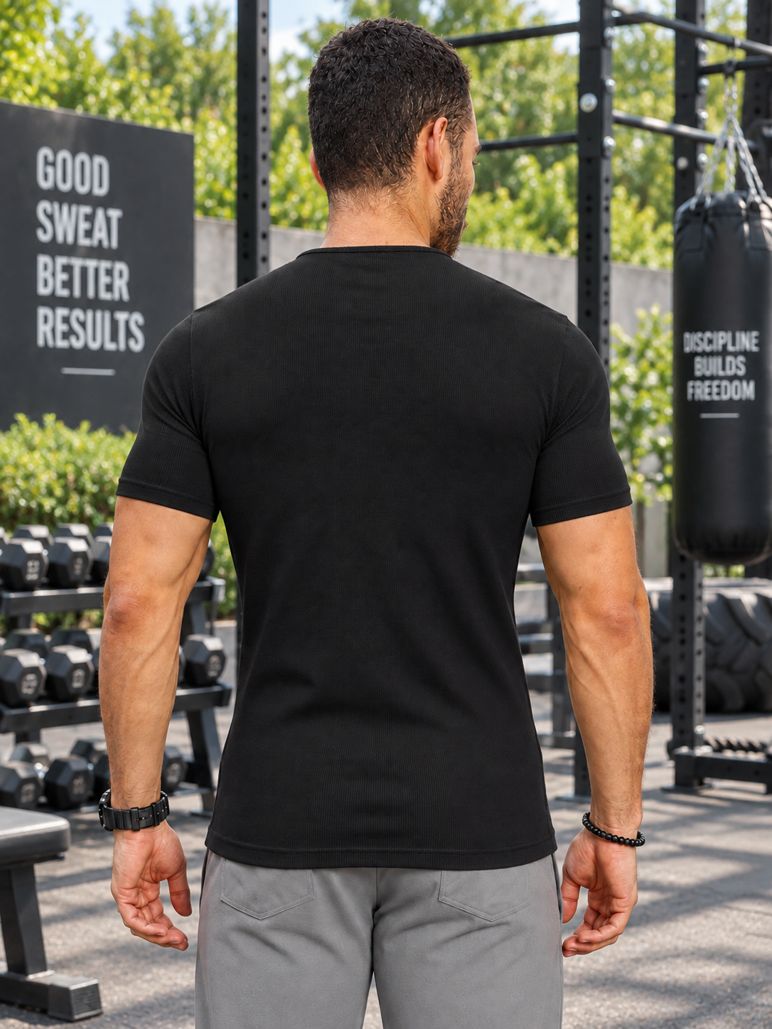 FROSTED AGATE T-SHIRT BLACK