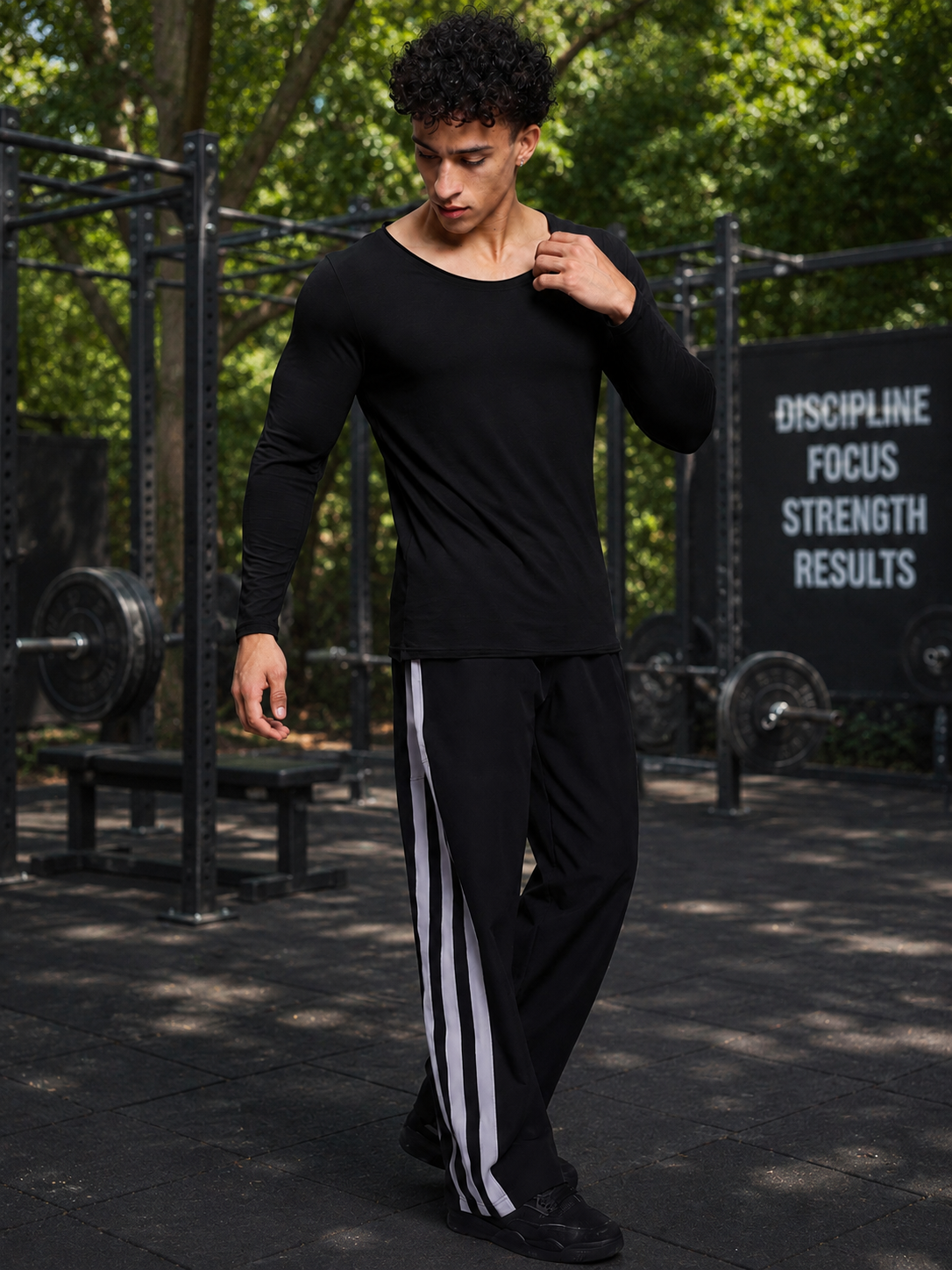 Stay sleek and confident in the JOEL SLIM FIT COTTON SWEATSHIRT BLACK—soft, modern, and perfect for versatile everyday wear.